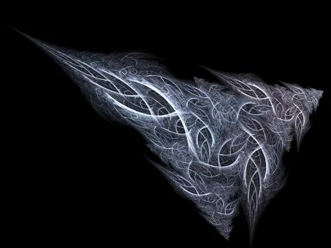 Flight into the unknown. Rocket in the space Stock Illustration