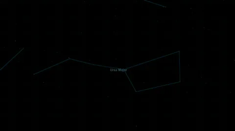 The flight to Ursa Major (the Great Bear), HD Stock Footage 735648