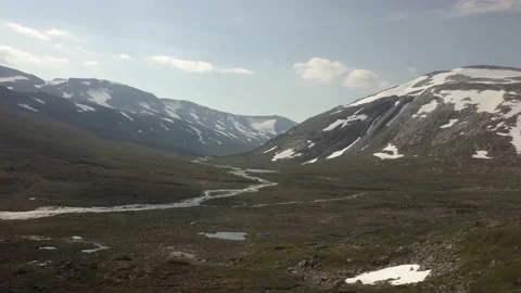 Flight into a valley Stock Footage 233666224