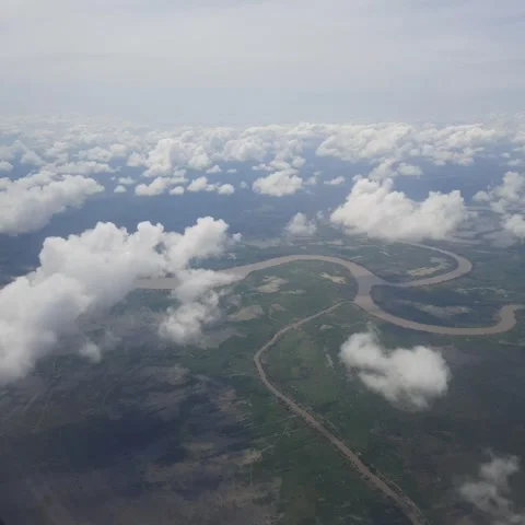 In-flight view Stock Footage 208571204