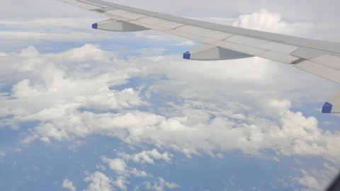 Flight View from Window At Andaman and Nicobar Islands  - HD(4K video) Video stock 232852148