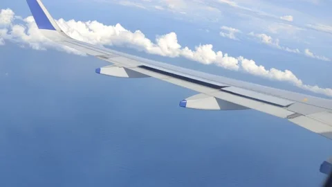 Flight View from Window At Andaman and Nicobar Islands  - HD(4K video) Stock Footage 232910988