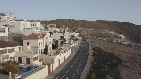 Flight from the villa. Playa de Las Americas Video stock 128234091