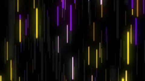 Flight into violet and red neon lamps in space Stock Footage 68402350