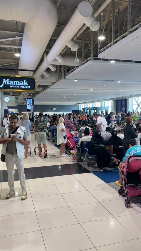 Flight Waiting Dubai Stock Footage 253543285