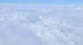 The flight into the white cloud. Real time capture. Wide angle 4k or 4k+ Resolution