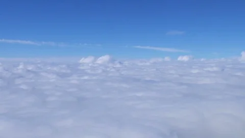 The flight into the white cloud. Real time capture. Wide angle Stock-Footage 69087975