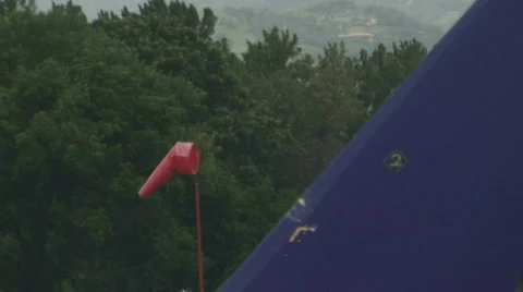 Flight Wind Warning - 01 Stock Footage 622203