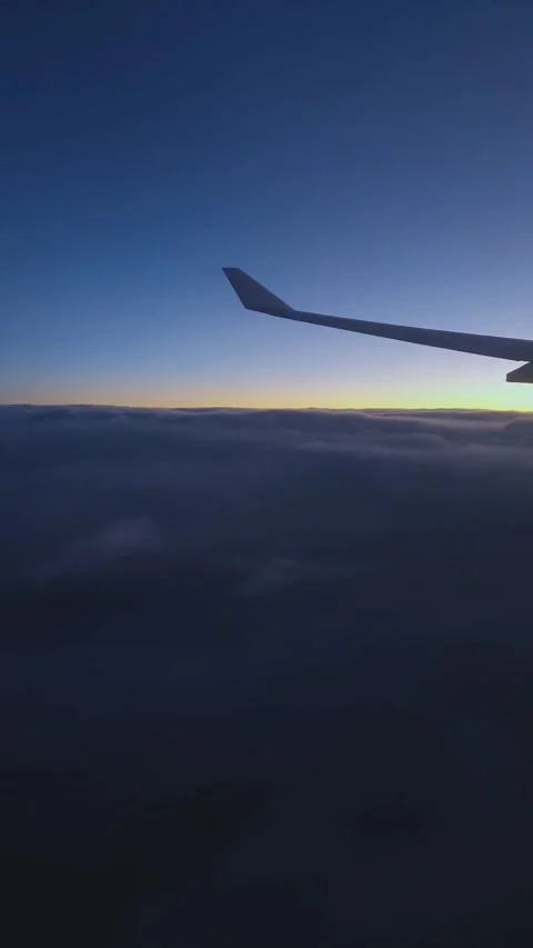 Flight, window view Stock Footage 342019016