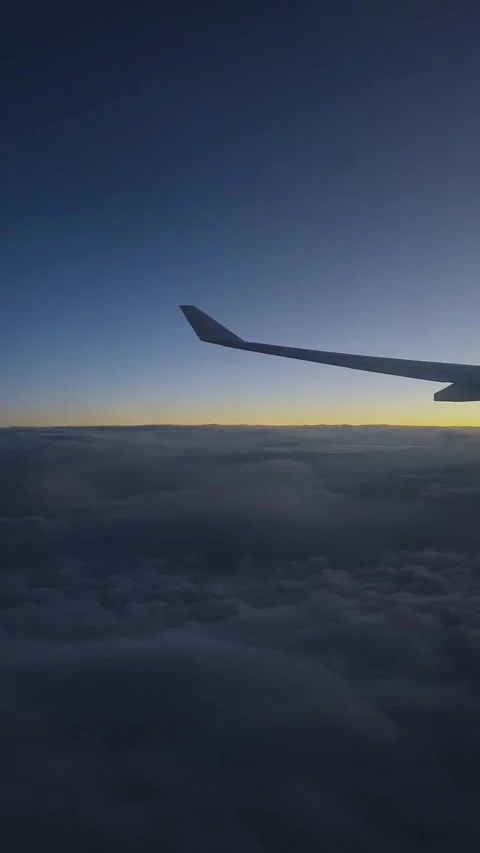 Flight, window view Stock Footage 342019063