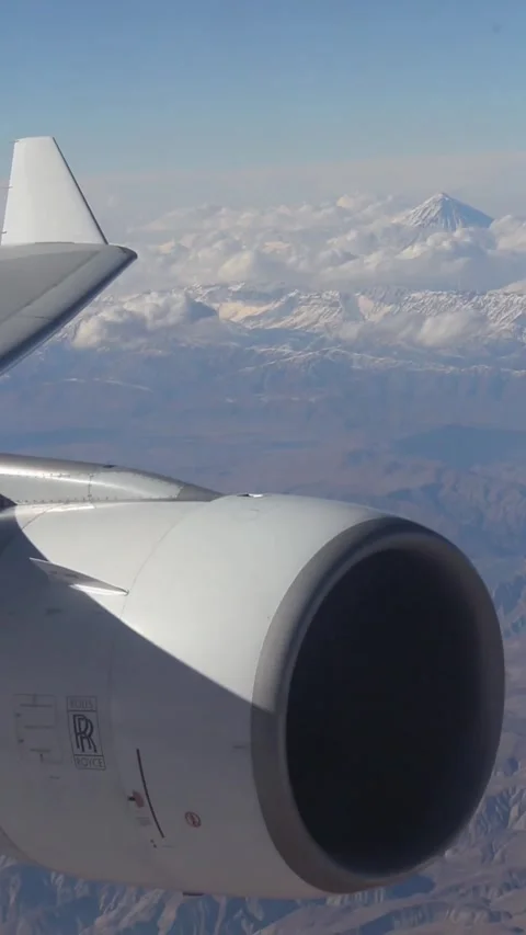 Flight, window view Stock Footage 342023818