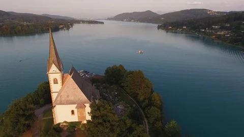 Flights over the Austrian 動画素材 86097892