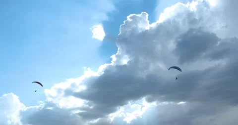 Flights with Paragliding 動画素材 196727353