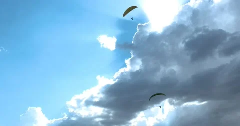 Flights with Paragliding 動画素材 196727853