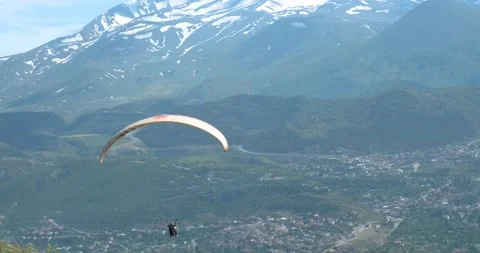 Flights with Paragliding Stock-Footage 196729913