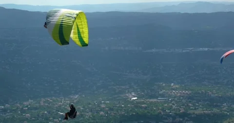 Flights with Paragliding 動画素材 196734862