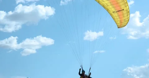 Flights with Paragliding 스톡 동영상 196735955