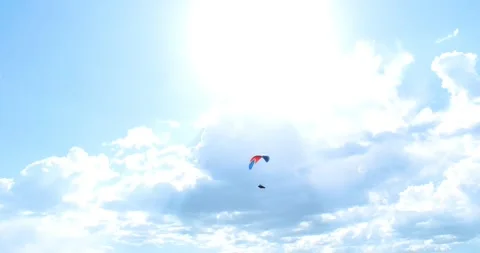 Flights with Paragliding 스톡 동영상 196791056
