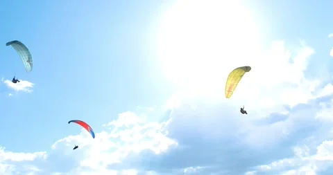 Flights with Paragliding 動画素材 196791491