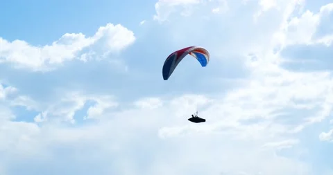 Flights with Paragliding Stock-Footage 196792030