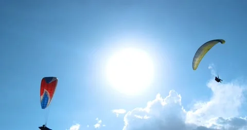 Flights with Paragliding 動画素材 196808042