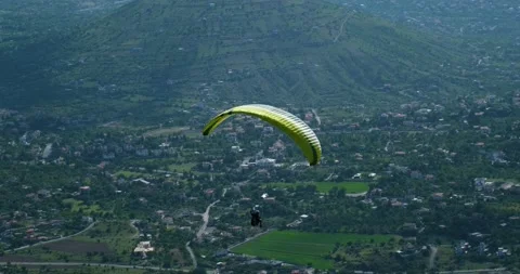 Flights with Paragliding Video stock 196809875