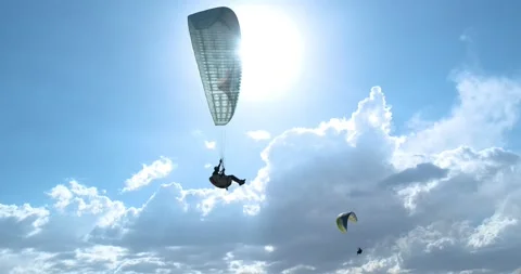 Flights with Paragliding 動画素材 196809899