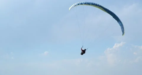 Flights with Paragliding Stock-Footage 196810033