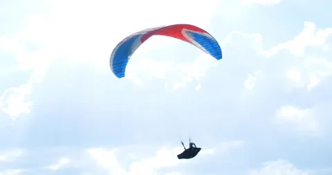 Flights with Paragliding 動画素材 196811057