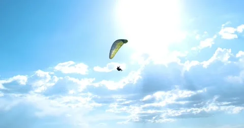 Flights with Paragliding 動画素材 196812072