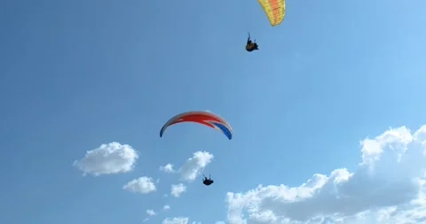 Flights with Paragliding 動画素材 196813049