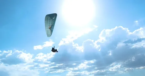 Flights with Paragliding 動画素材 196813338