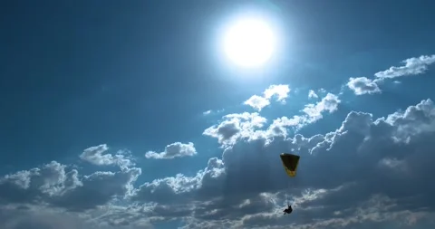 Flights with Paragliding 動画素材 196813477