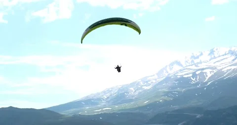 Flights with Paragliding 動画素材 196814624