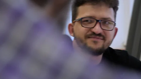 Flimmaking school. Animation school. Studying abroad. Student weekdays Stock Footage 102894101