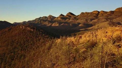 Flinders Ranges, remote desert outback sunrise in South Australia Video stock 118859993