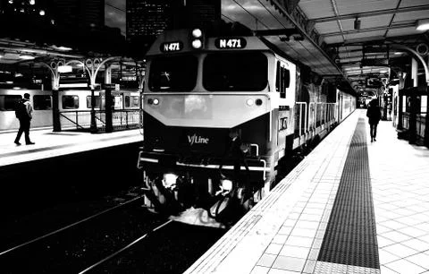 Flinders Train station Stock Photos