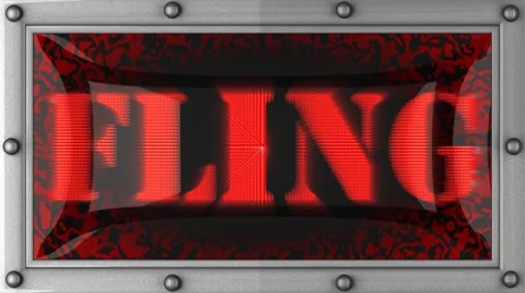 Fling on led Stock Footage 8720422