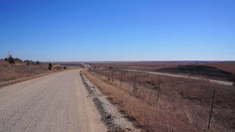 Flint Hills and interstate traffic Stock Footage 72720977
