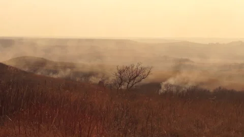 Flint hills fire 1 Stock Footage 149895672