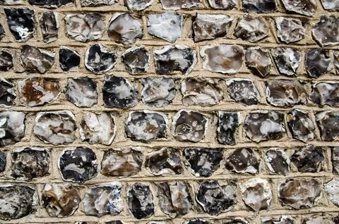 Flint Wall background Stock Photos