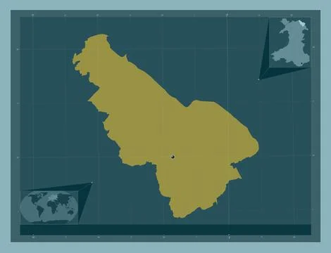 Flintshire, Wales - Great Britain. Solid color shape イラスト素材