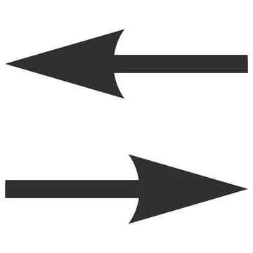 Flip Arrows Vector Icon Flat Illustration イラスト素材