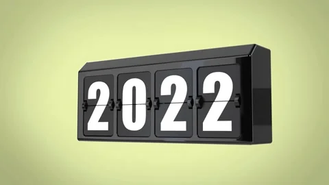 Flip Black Scoreboard 2022 Stock Footage 167782243