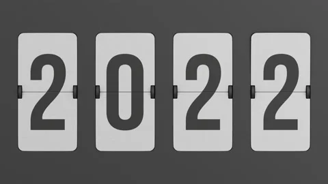 Flip black scoreboard 2023. 3D render Video stock 204887050