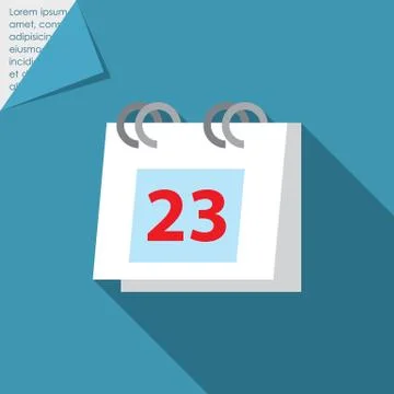 Flip calendar icon Stock Illustration