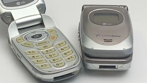 Flip Cell Phone - Close Up Stock Footage 169253434