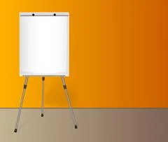 Flip Chart Set Vector. Office Whiteboard. Different Types