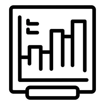 Flip chart displaying bar graphs for business presentations 스톡 일러스트