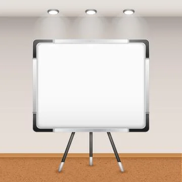 Flip Chart In Interior Stock Illustration